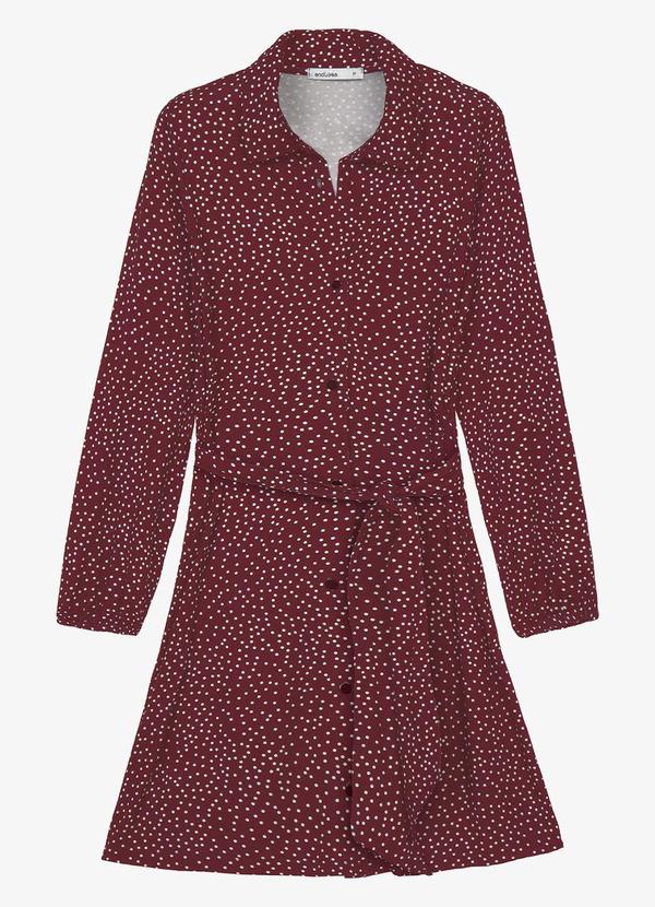 Vestido Manga Longa Bufante Vermelho