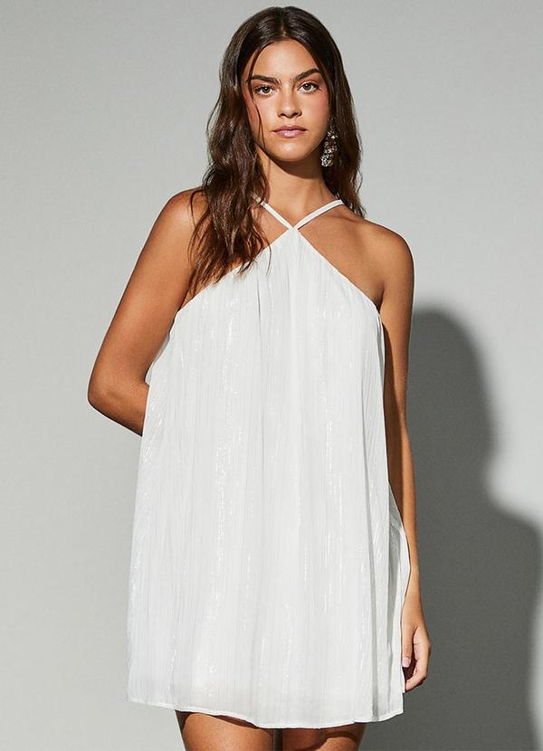Vestido Off White de Chiffon Off White