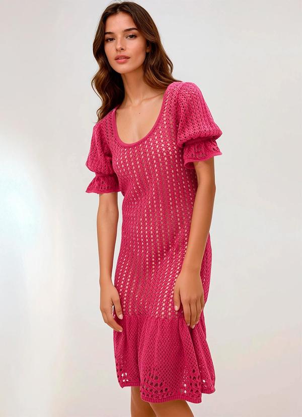 Vestido Pink em Tricô