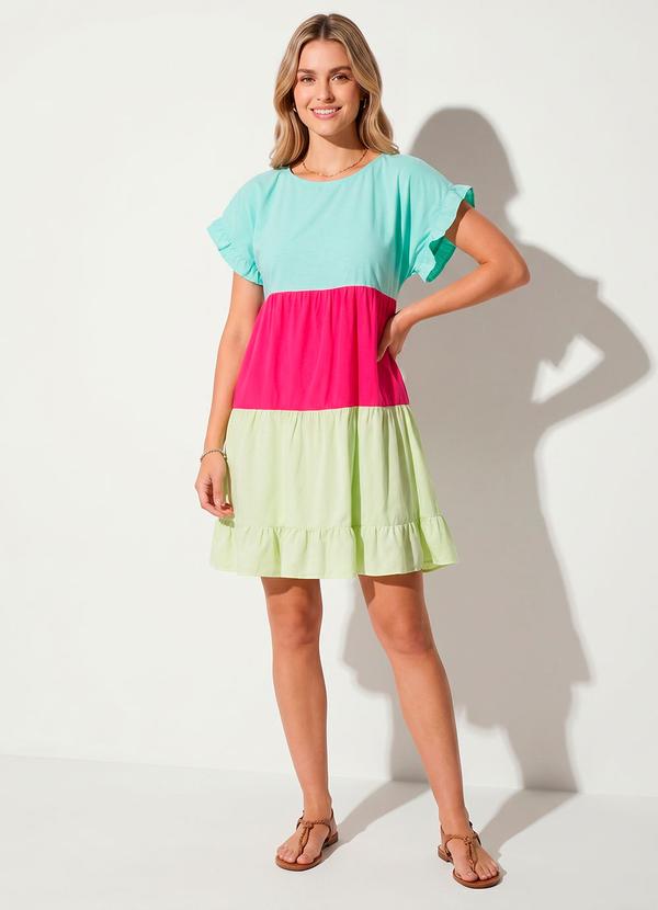 Vestido Pink em Tricoline