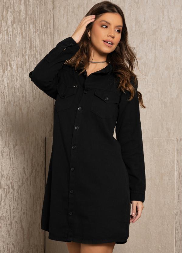 Vestido Preto com Bolsos