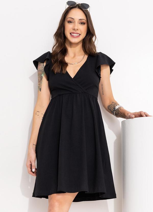 Vestido Preto em Cotton