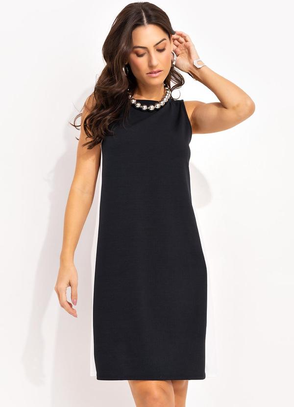 Vestido Preto em Malha Crepe