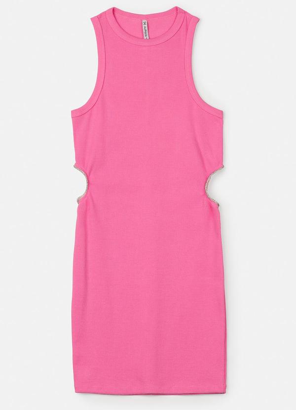 Vista 2 Vestido Rosa com Strass Rosa Authoria Authoria