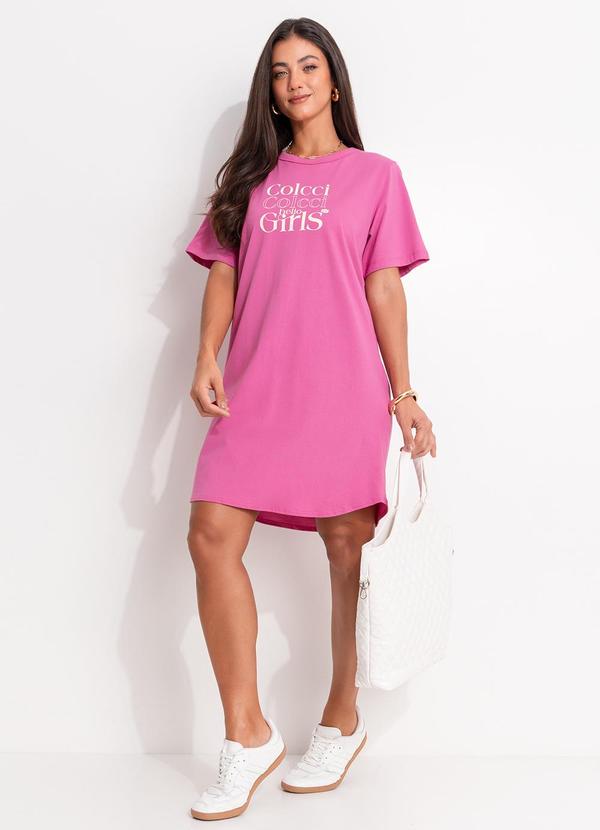 Vista 2 Vestido Rosa Colcci Colcci