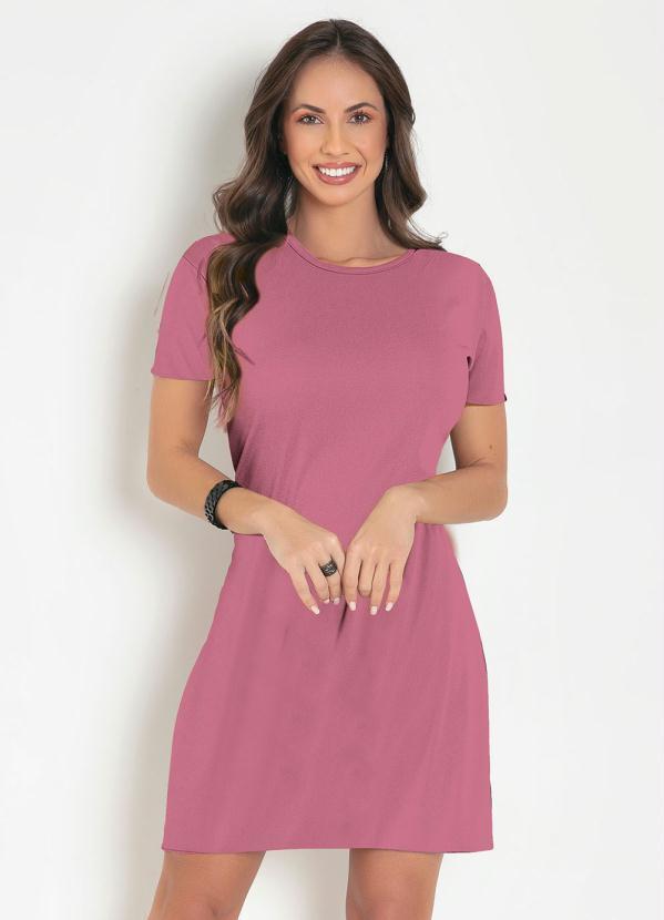 Vista 2 Vestido Soltinho Rosa Moda Pop Moda Pop