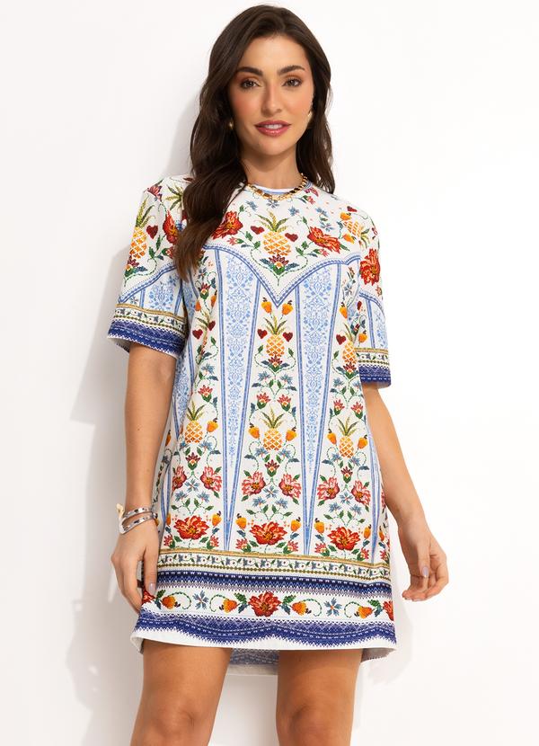 Vestido T-Shirt Básico Off White