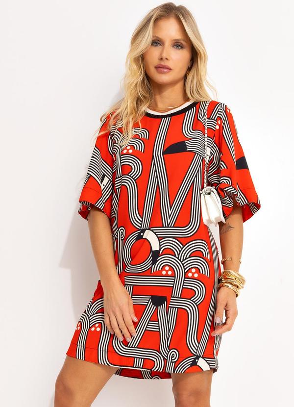 Vestido T-Shirt Logotuca Vermelho