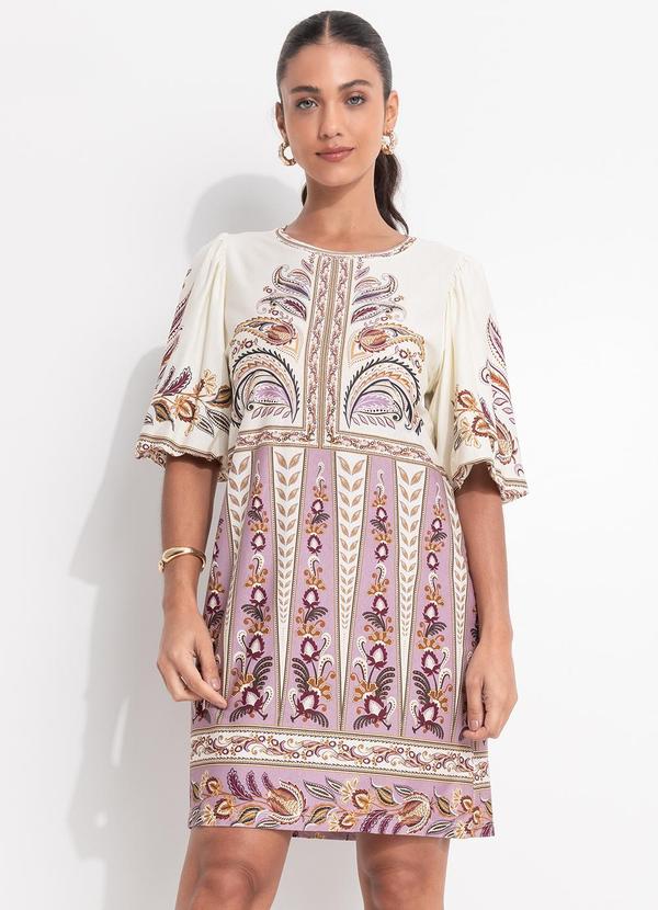Vestido T-Shirt Mg Fofa Ananda Bege