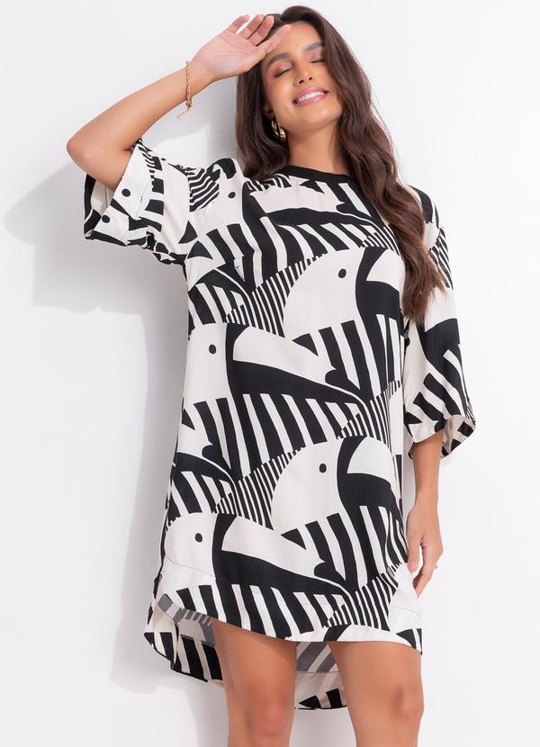 Vestido T-Shirt Tuca Legal Preto