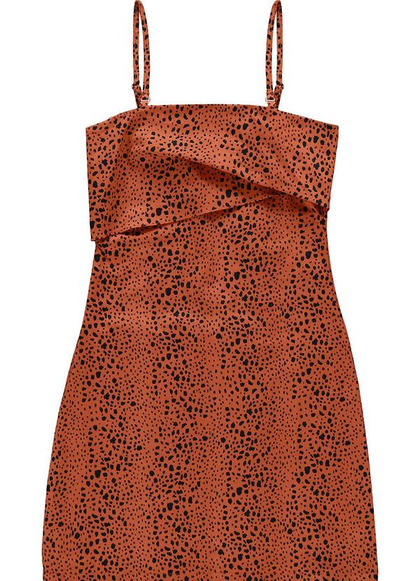 Vestido Terracota Justo Animal Print