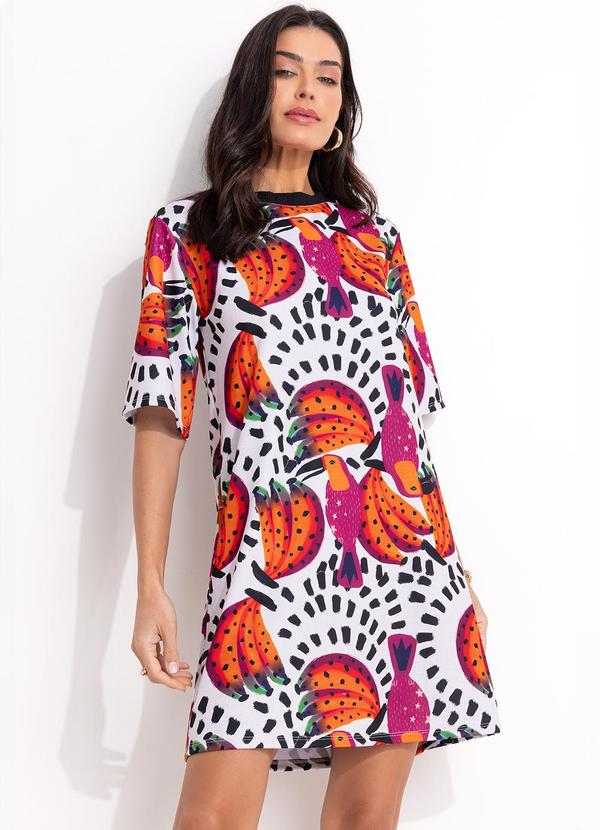 Vestido Tucanos em Malha Crepe