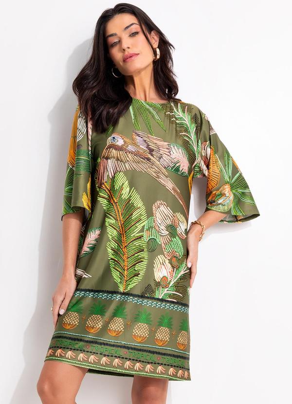 Vestido Verde em Malha Fria