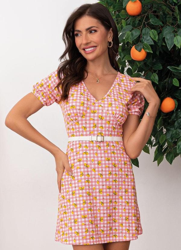 Vestido Vichy CÃtrico em Malha