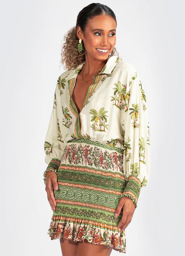 Vestido Viscose Luna Verde