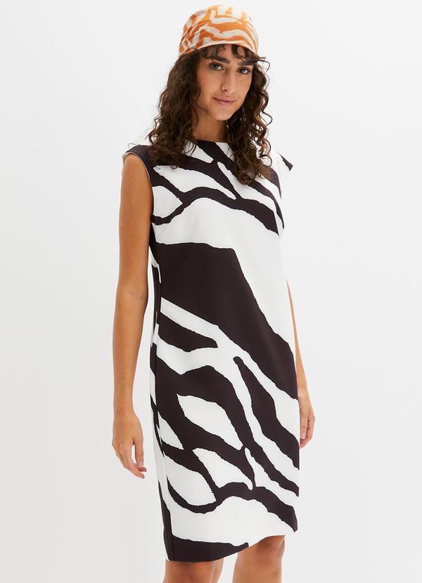 Vestido Zebra em Neoprene