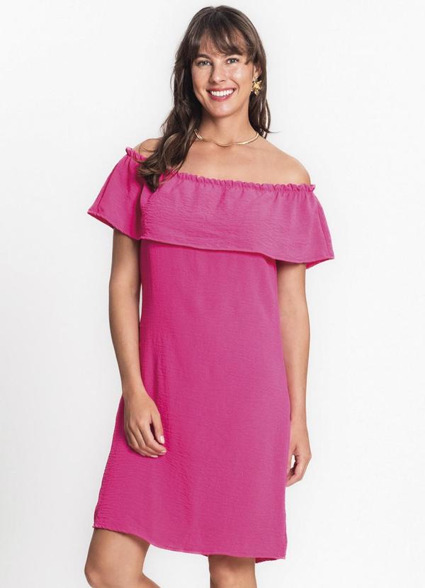 Vestido Ciganinha em Air Flow Rosa