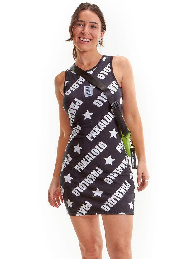 Vista 2 Vestido Curto Feminino Preto Pakalolo Pakalolo