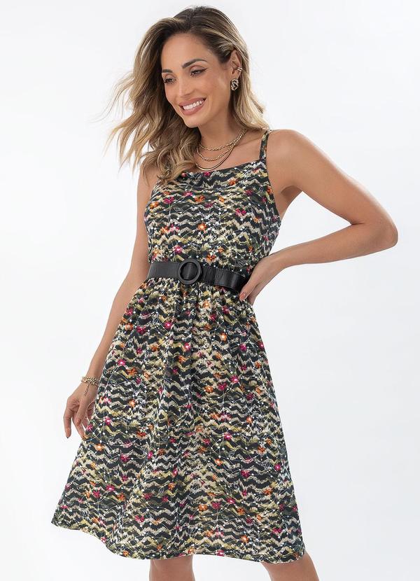 Vestido Estampado em Malha