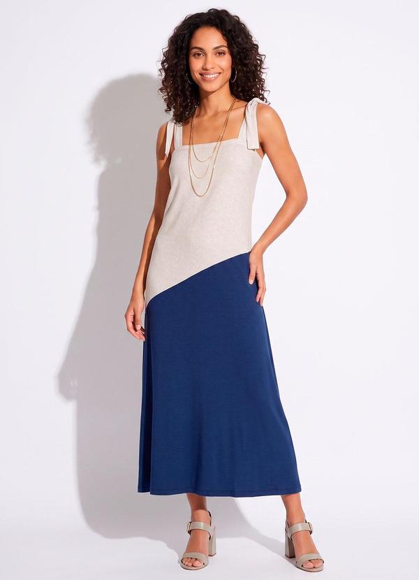 Vestido Off White em Malha de Viscose