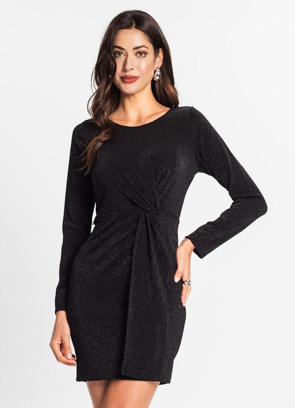 Vestido Feminino Manga Longa Preto