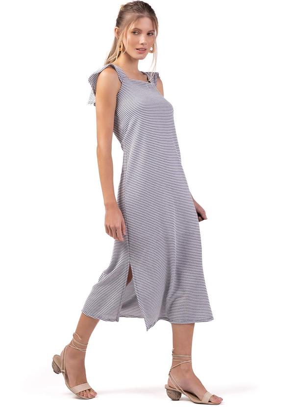 Vestido Feminino Adulto Azul