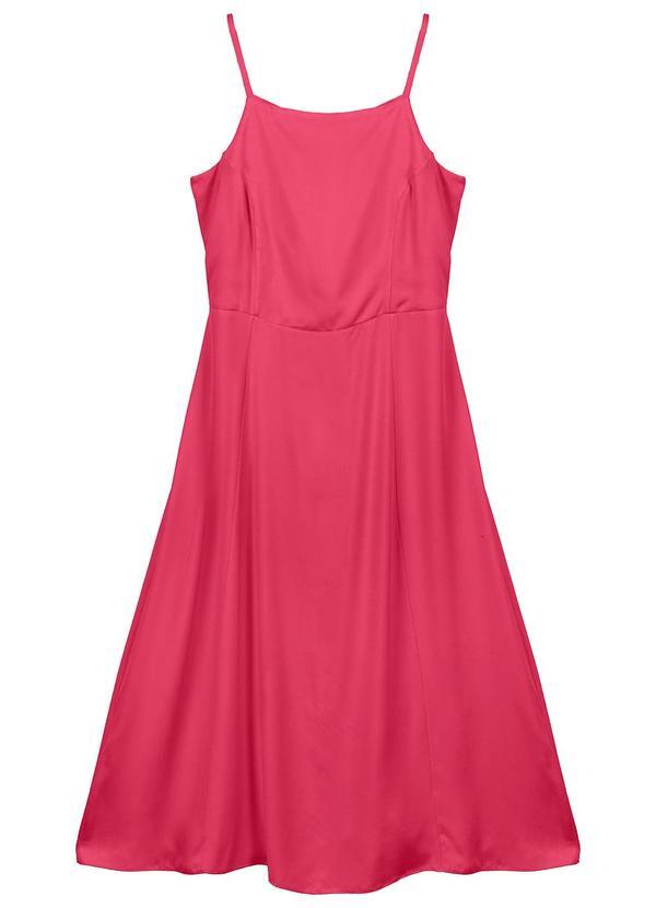 Vestido Feminino Adulto Rosa