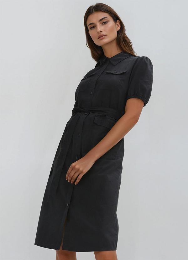 Vestido Preto em Jeans
