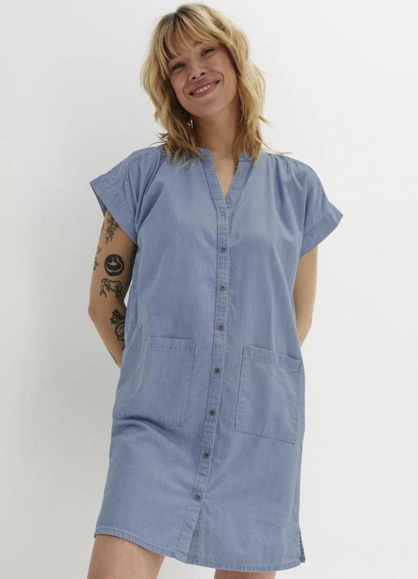 Vestido Azul Claro em Jeans
