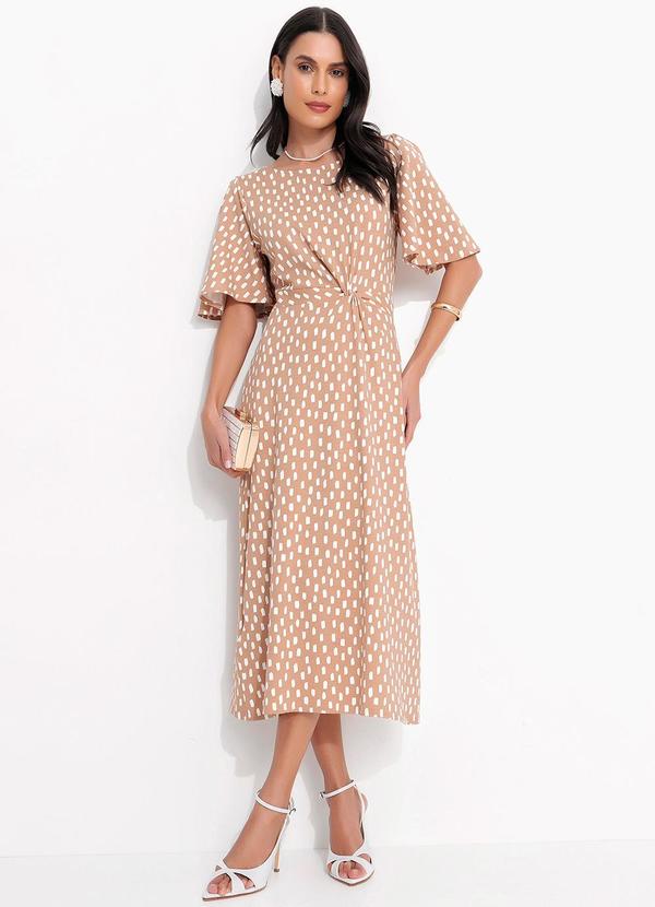 Vestido Poá Pincelado
