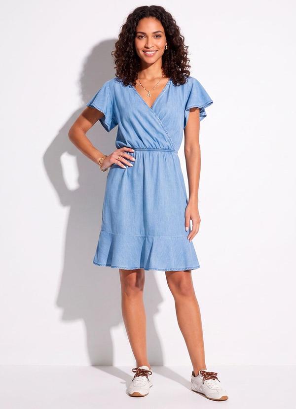 Vestido Jeans Claro em Jeans