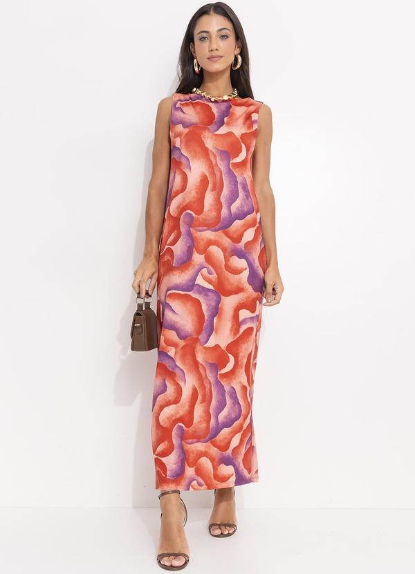 Vestido Aquarela em Malha Fria