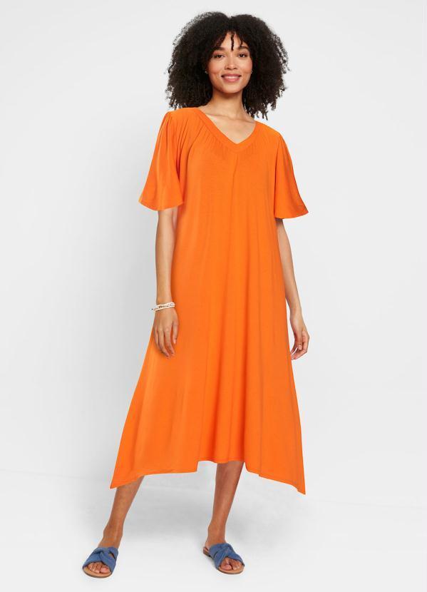 Vestido Assimétrico Laranja