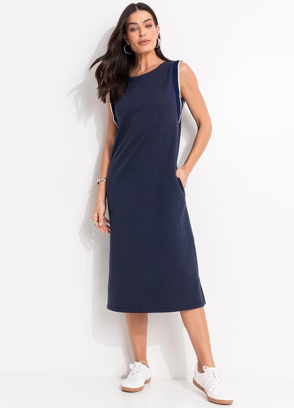 Vestido Azul em Moletom