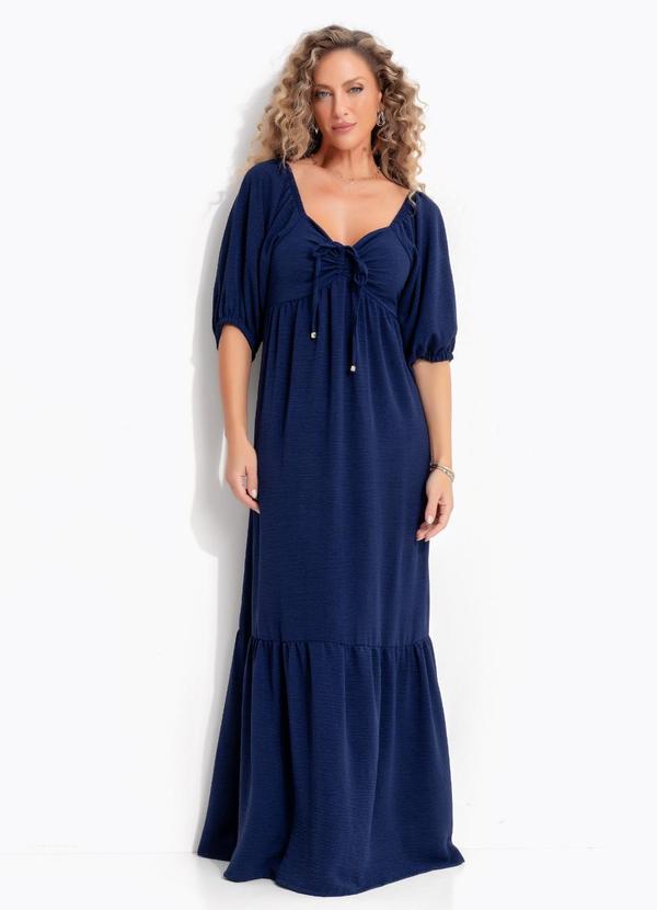 Vestido Azul Marinho em Air Flow