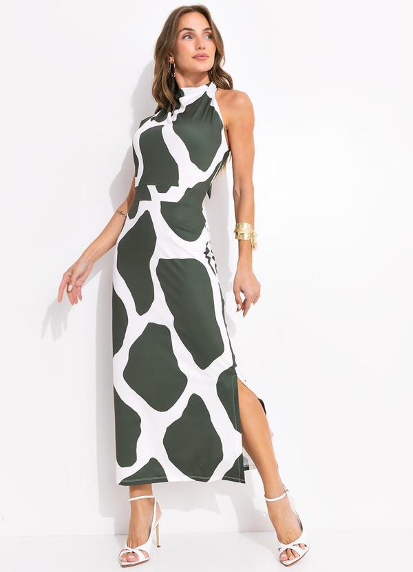 Vestido Bicolor em Malha Fria