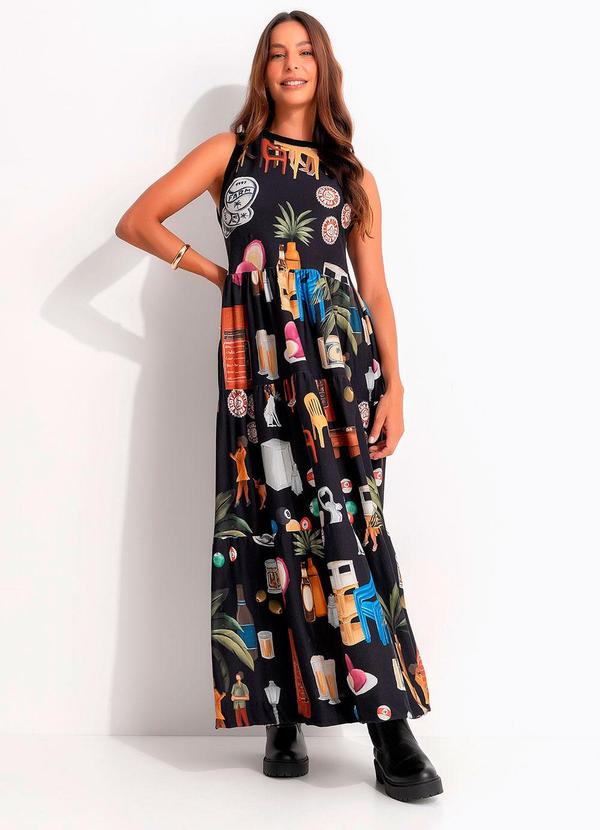 Vestido Cropped Boteco Carioca Preto