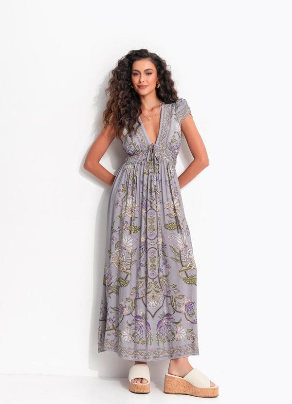 Vestido Cropped Flor do Deserto Roxo