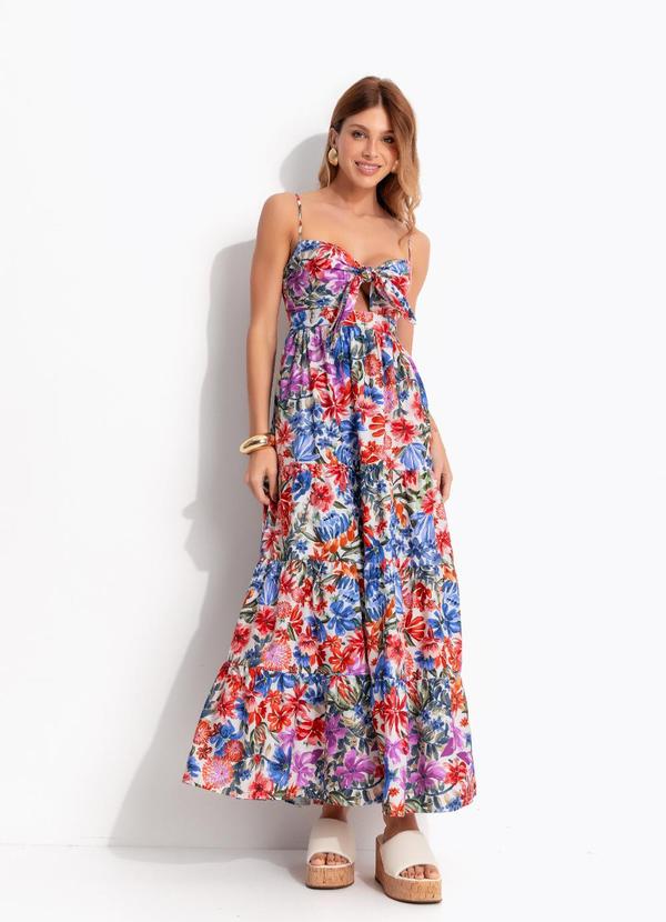 Vestido Cropped Florabela Bege