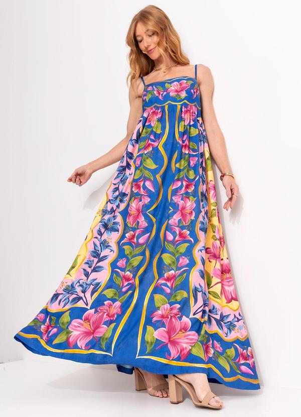 Vestido Cropped Lena Azul