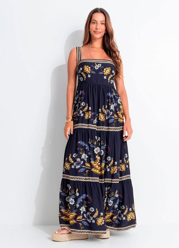 Vestido Cropped Maye Azul Azul