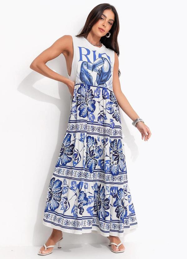 Vestido Cropped Regata Rio Tucanos Azul