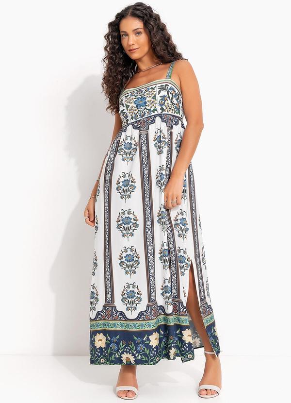 Vestido Cropped sem Manga Manoela Off White