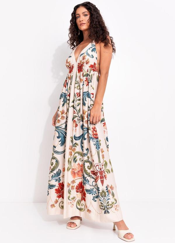 Vestido Cropped Sonho Real Bege