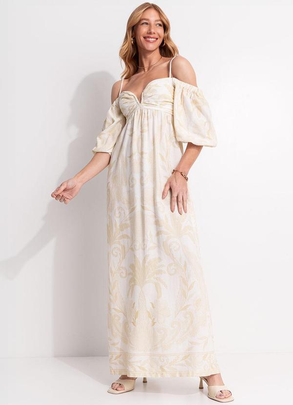 Vista 2 Vestido Cropped Tina Off White FARM FARM
