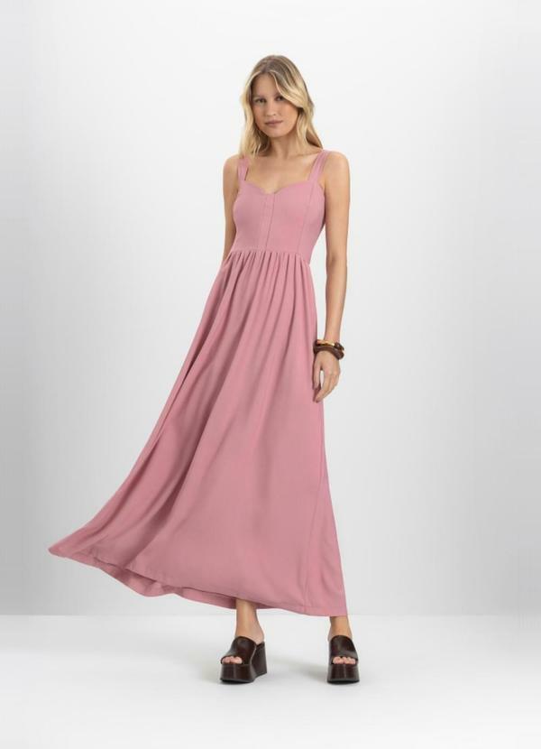 Vestido Feminino em Alfaiataria Rosa