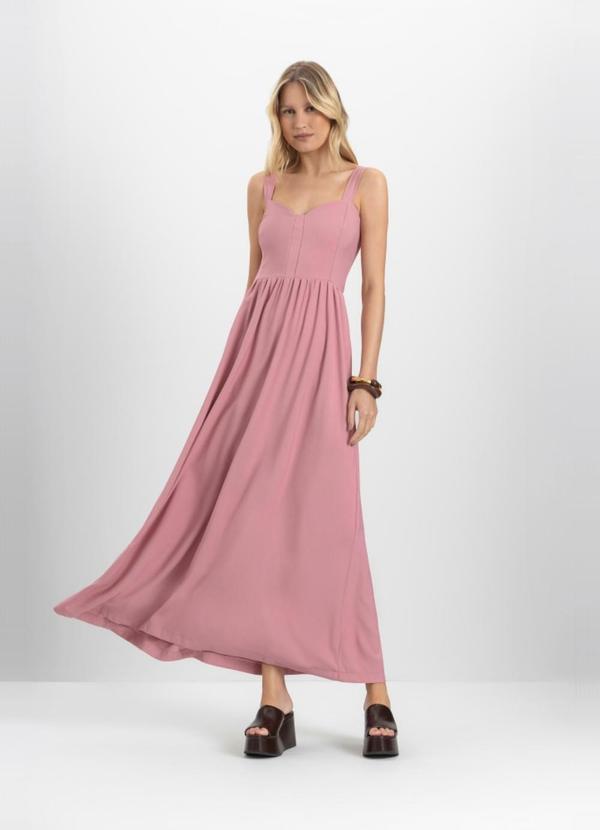 Vestido Feminino em Alfaiataria Rosa