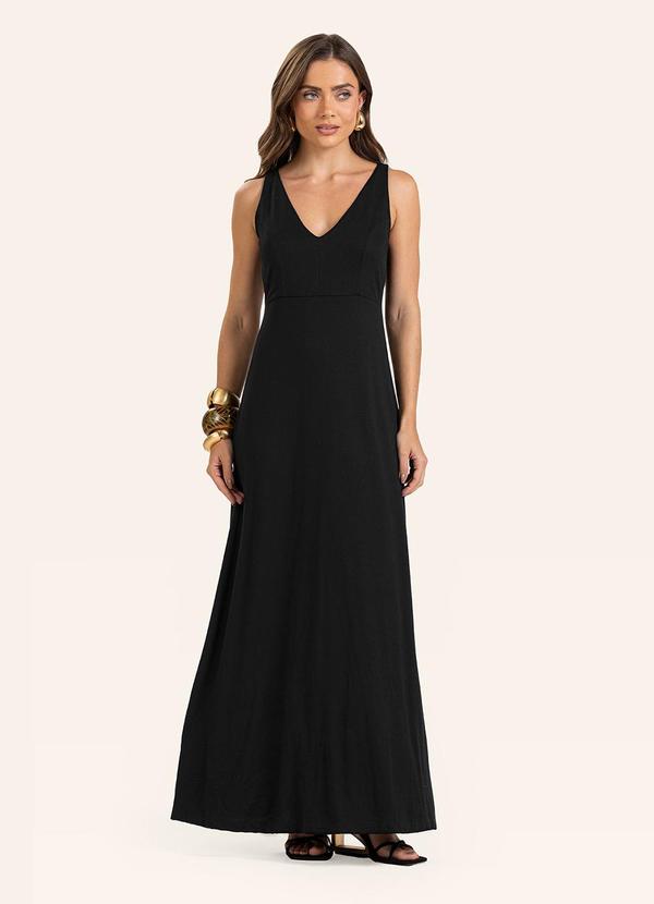 Vestido Feminino Longo Preto
