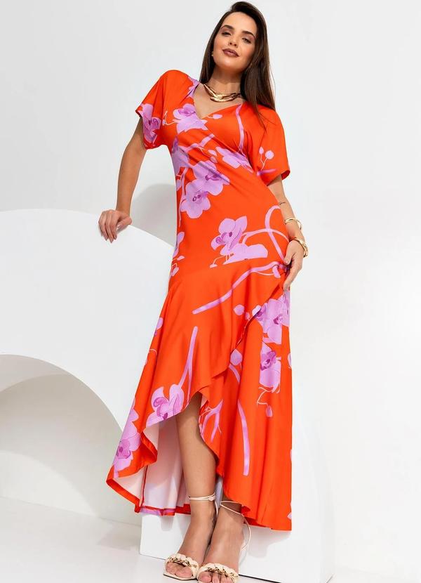 Vestido Floral Orquídeas Estampa Exclusiva