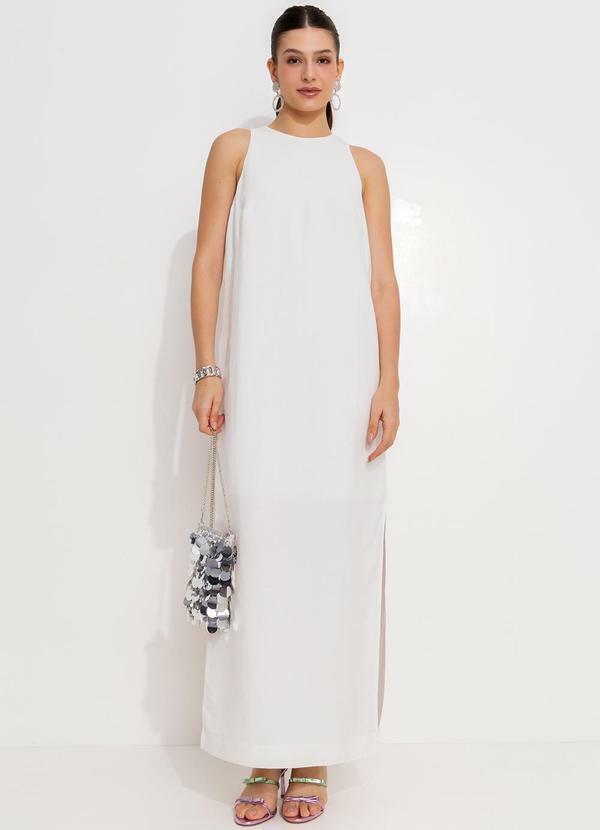 Vestido Linho Bege